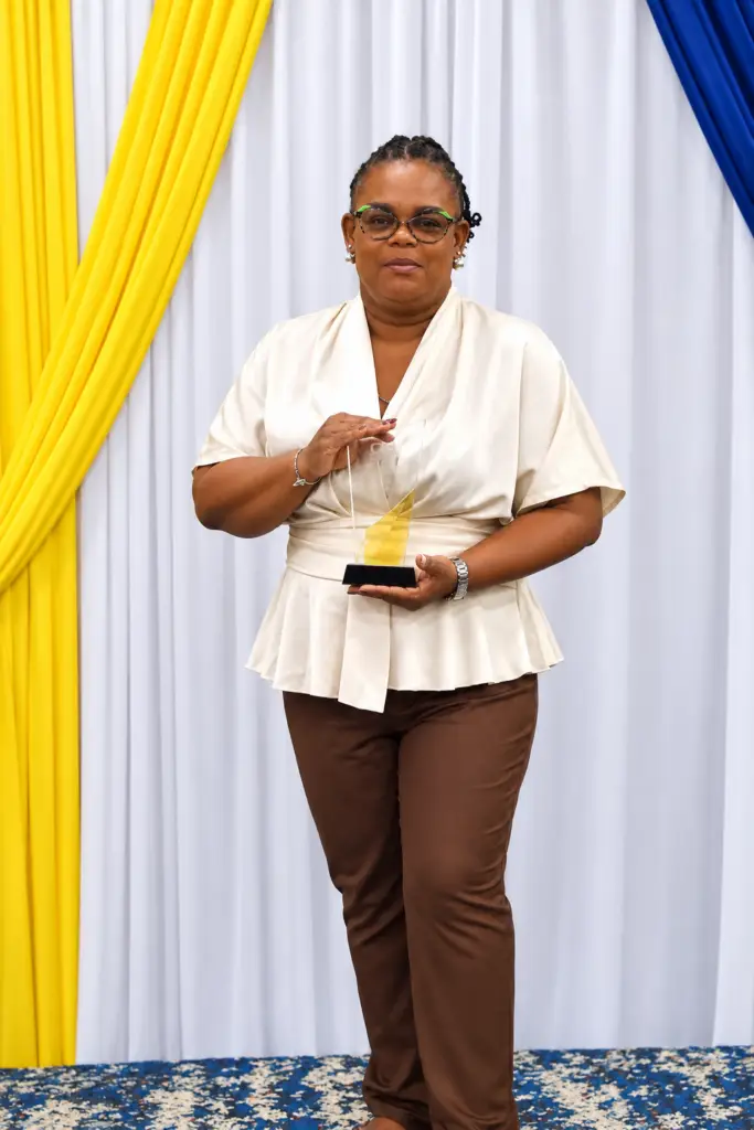 Ms. Stacey Barrett with the 2026 Commissioner’s Award.