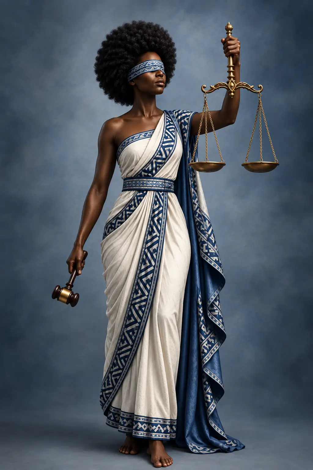 Lady Justice holding the scales of justice